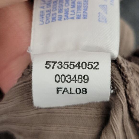 GAP Brown Y2K 2000s Lettuce Trim Fitted Ribbed Cami Fairy Camisole SIZE MEDIUM - Picture 8 of 12